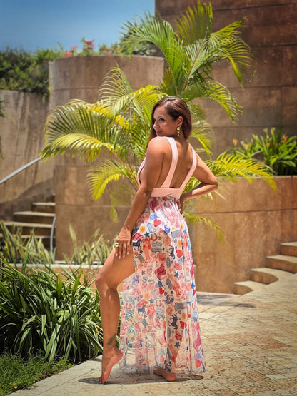 Vestido corazón vaquero